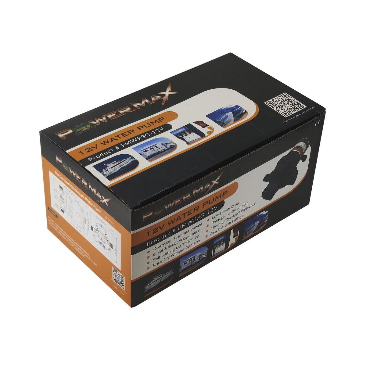 PowerMax Qualifies for Free Shipping PowerMax Water Pump 12v 3.2 GPM 45 PSI #PMWP3G-12V