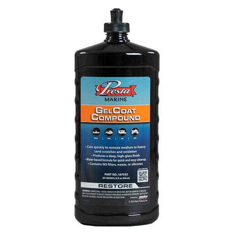 Presta Qualifies for Free Shipping Presta Gel Coat Compound 32 oz #167532