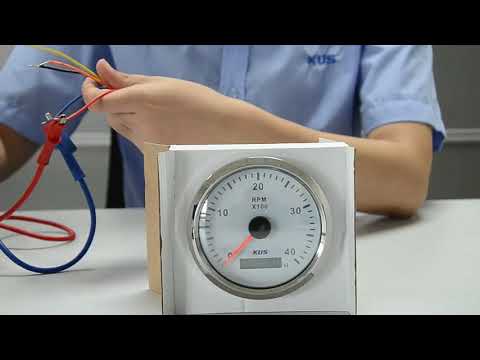 Wema 0-6000 White Face with Stainless Bezel Sea V-Series Tachometer #JMV00091