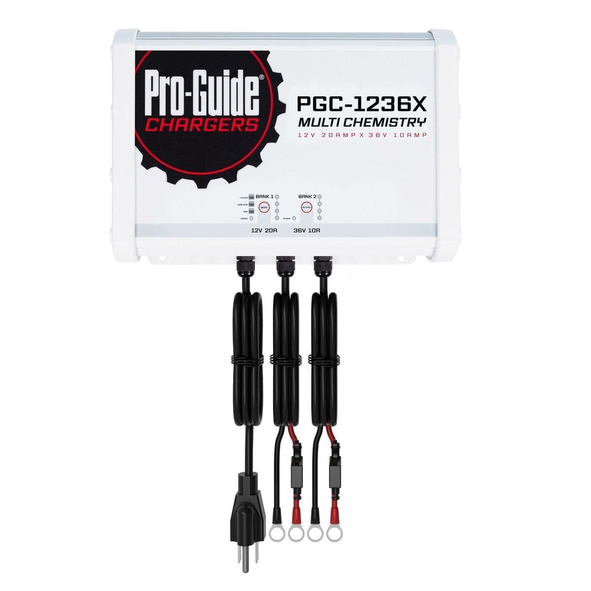 Pro-Guide Qualifies for Free Shipping Pro-Guide 2-Bank 1x12v/20a Lead Acid/LiFePo4 & LiFePO4 On Board Charger #PGC-1236X