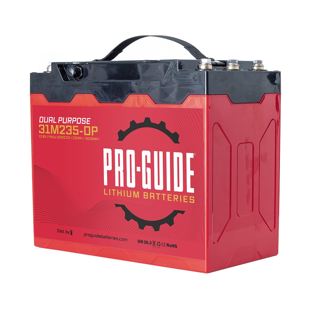 Pro-Guide Qualifies for Free Shipping Pro-Guide Alpha 12v 235ah Group 31 Tall Lithium Battery #31M235-DP
