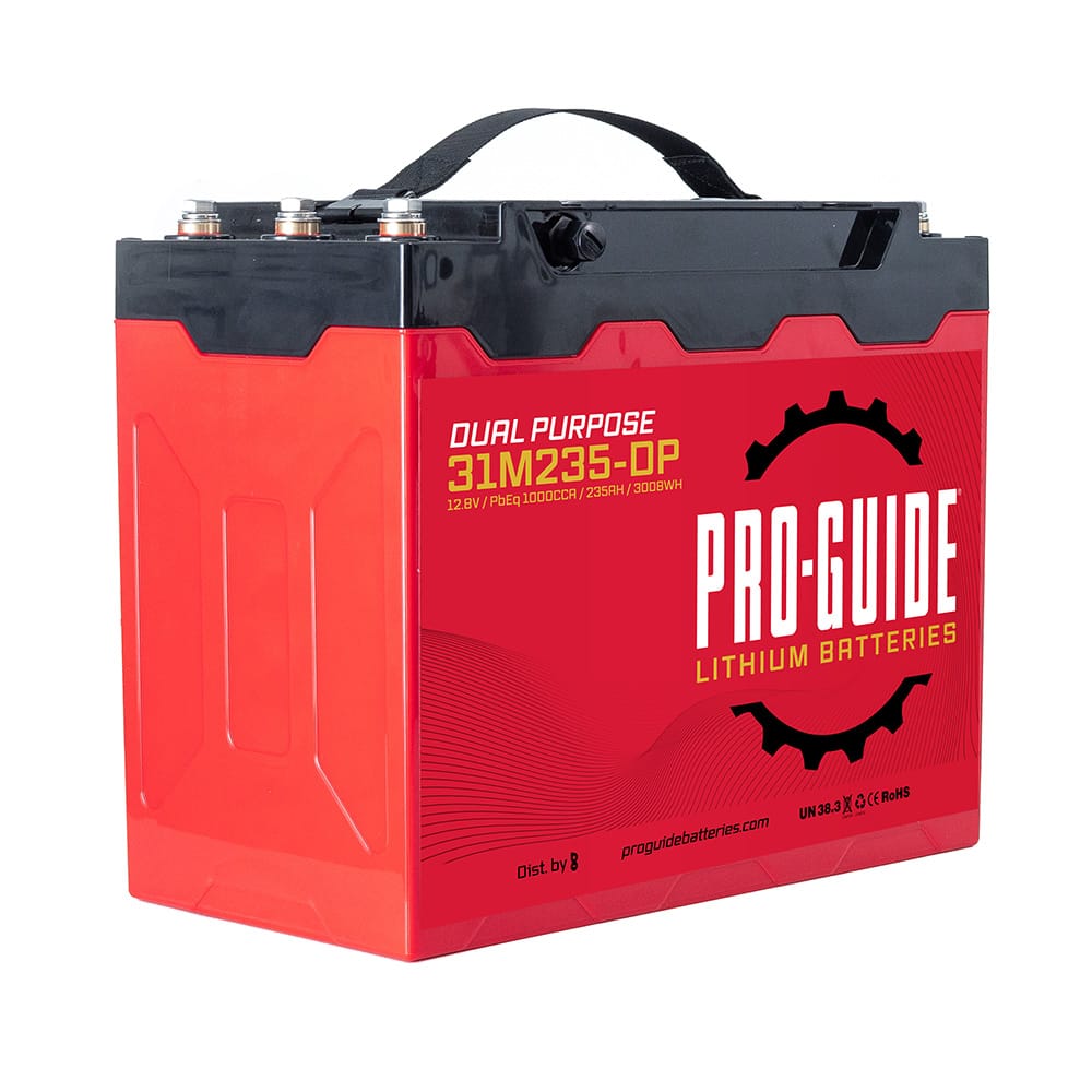 Pro-Guide Qualifies for Free Shipping Pro-Guide Alpha 12v 235ah Group 31 Tall Lithium Battery #31M235-DP
