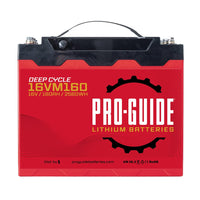 Pro-Guide Qualifies for Free Shipping Pro-Guide Alpha 16v 160ah Group 31 Tall Lithium Battery #16VM160