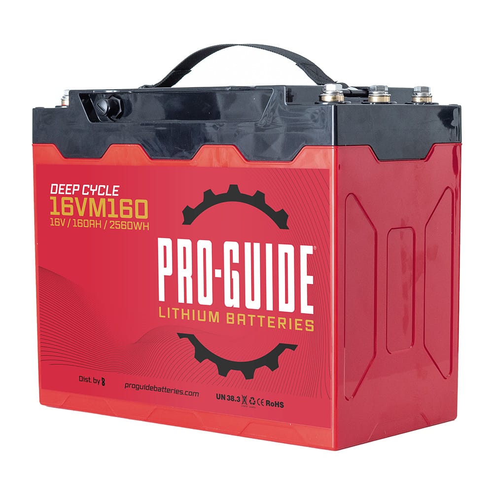 Pro-Guide Qualifies for Free Shipping Pro-Guide Alpha 16v 160ah Group 31 Tall Lithium Battery #16VM160