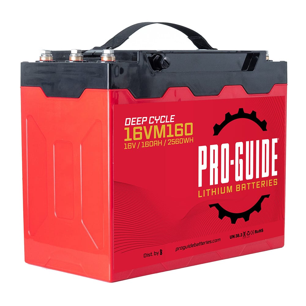 Pro-Guide Qualifies for Free Shipping Pro-Guide Alpha 16v 160ah Group 31 Tall Lithium Battery #16VM160