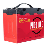 Pro-Guide Qualifies for Free Shipping Pro-Guide Alpha 16v 160ah Group 31 Tall Lithium Battery #16VM160