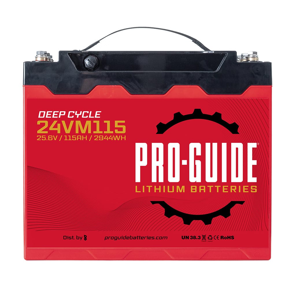 Pro-Guide Qualifies for Free Shipping Pro-Guide Alpha 24v 115ah Group 31 Tall Lithium Battery #24VM115