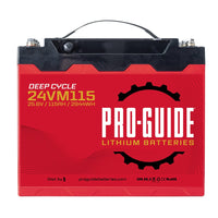 Pro-Guide Qualifies for Free Shipping Pro-Guide Alpha 24v 115ah Group 31 Tall Lithium Battery #24VM115