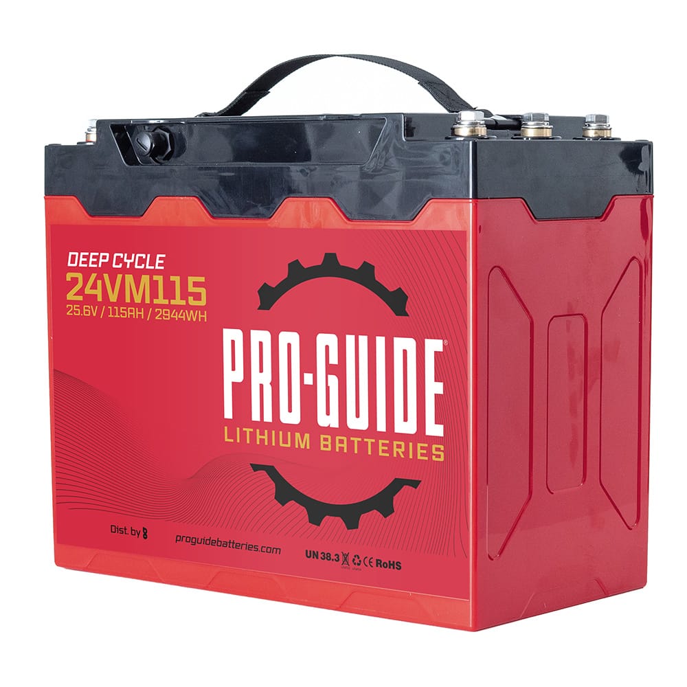 Pro-Guide Qualifies for Free Shipping Pro-Guide Alpha 24v 115ah Group 31 Tall Lithium Battery #24VM115