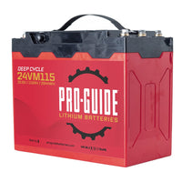 Pro-Guide Qualifies for Free Shipping Pro-Guide Alpha 24v 115ah Group 31 Tall Lithium Battery #24VM115