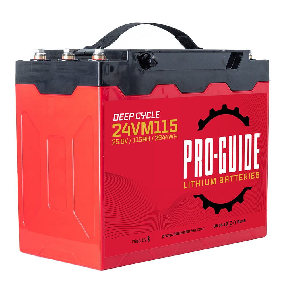Pro-Guide Qualifies for Free Shipping Pro-Guide Alpha 24v 115ah Group 31 Tall Lithium Battery #24VM115