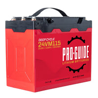 Pro-Guide Qualifies for Free Shipping Pro-Guide Alpha 24v 115ah Group 31 Tall Lithium Battery #24VM115