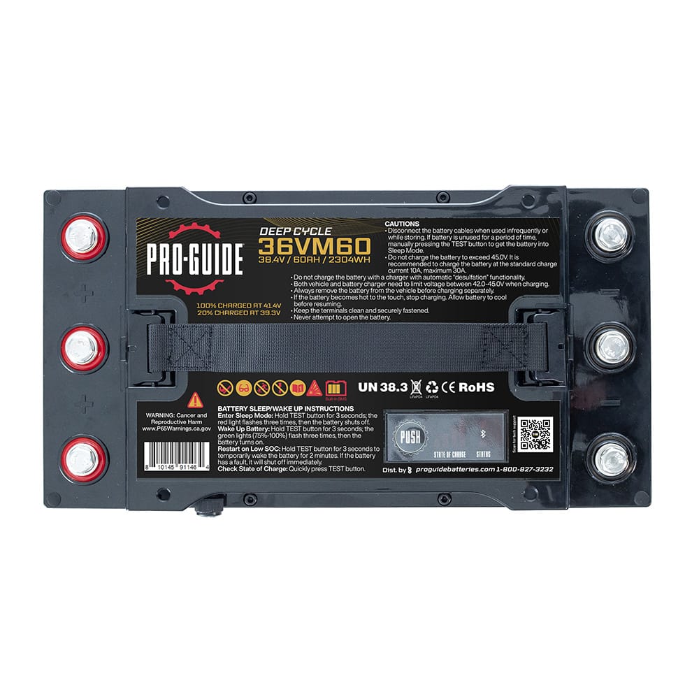 Pro-Guide Qualifies for Free Shipping Pro-Guide Alpha 36v 60ah Group 31 Lithium Battery #36VM60