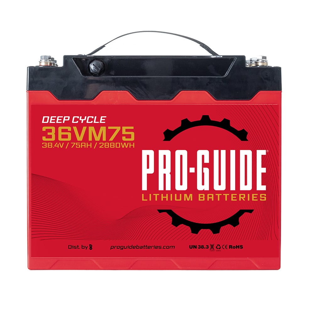 Pro-Guide Qualifies for Free Shipping Pro-Guide Alpha 36v 75ah Group 31 Tall Lithium Battery #36VM75