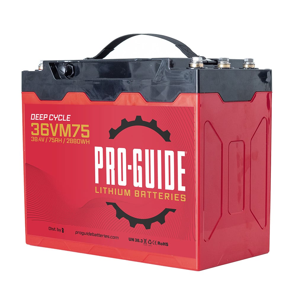 Pro-Guide Qualifies for Free Shipping Pro-Guide Alpha 36v 75ah Group 31 Tall Lithium Battery #36VM75