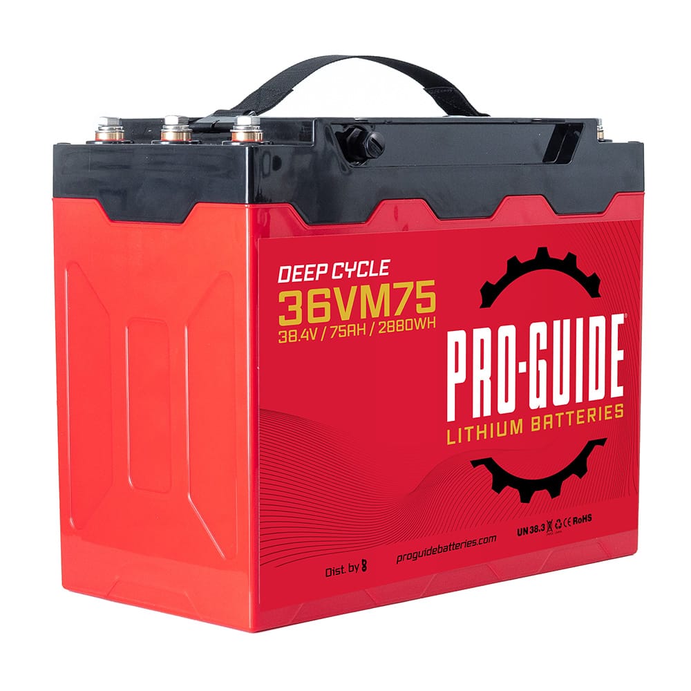 Pro-Guide Qualifies for Free Shipping Pro-Guide Alpha 36v 75ah Group 31 Tall Lithium Battery #36VM75