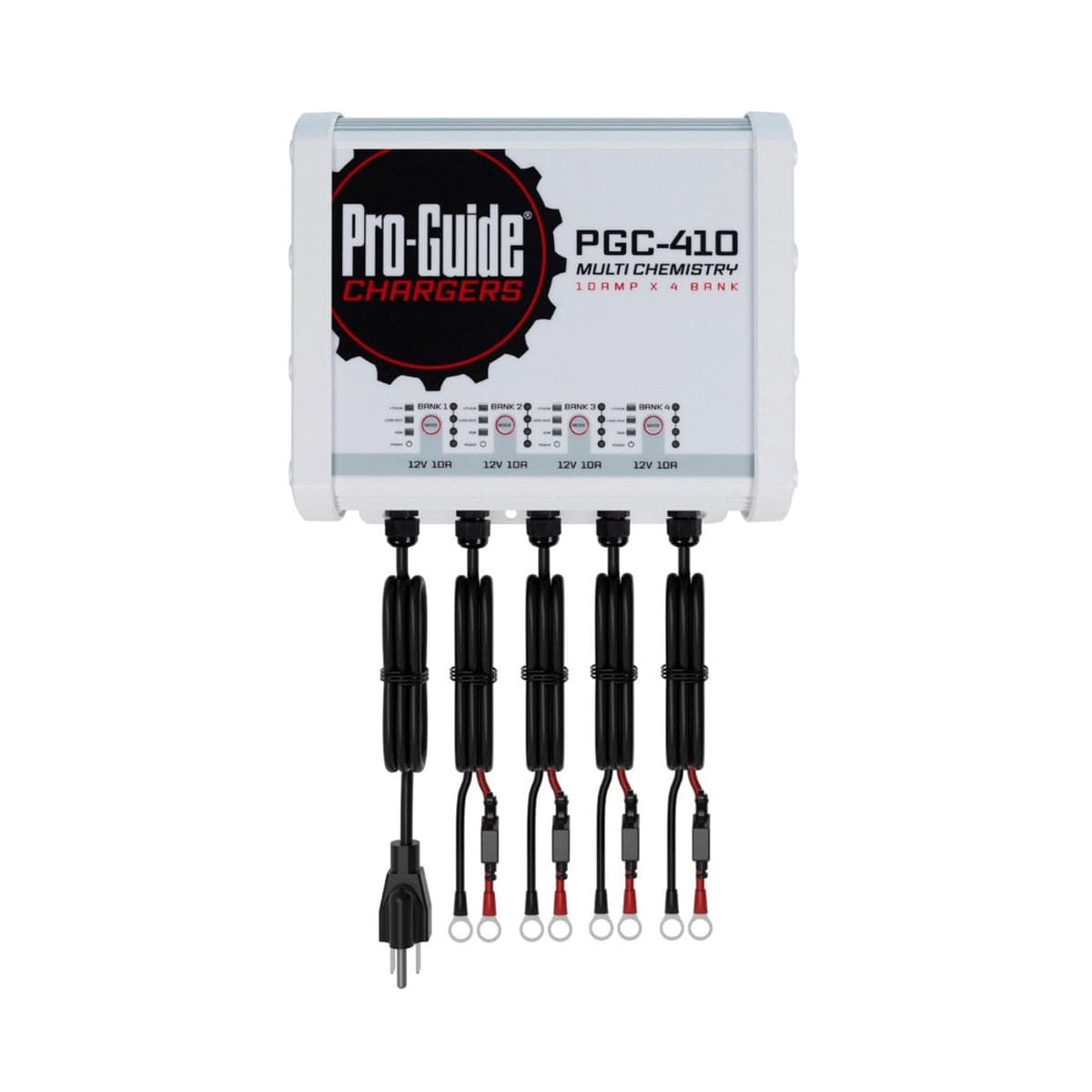 Pro-Guide Qualifies for Free Shipping Pro-Guide Charger 4-Bank 4x12v/10a Lead Acid/LiFePO4 On Board Charger #PGC-410