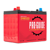 Pro-Guide Qualifies for Free Shipping Pro-Guide Signature 12v 100ah Group 24 Lithium Battery #24M100