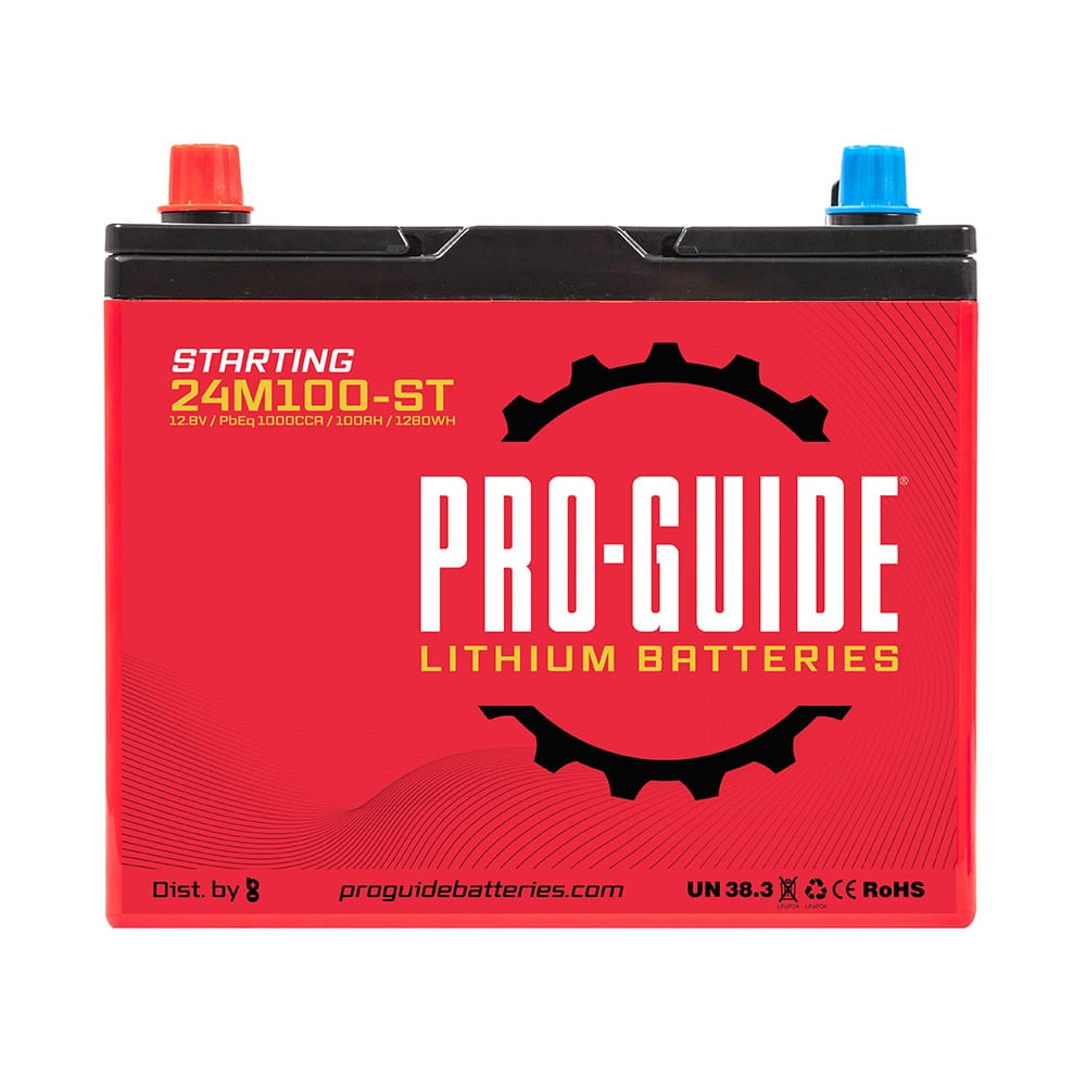 Pro-Guide Qualifies for Free Shipping Pro-Guide Signature 12v 100ah Group 24 Lithium Battery #24M100-ST