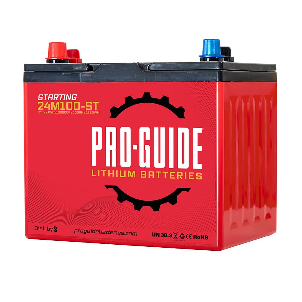 Pro-Guide Qualifies for Free Shipping Pro-Guide Signature 12v 100ah Group 24 Lithium Battery #24M100-ST