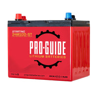 Pro-Guide Qualifies for Free Shipping Pro-Guide Signature 12v 100ah Group 24 Lithium Battery #24M100-ST