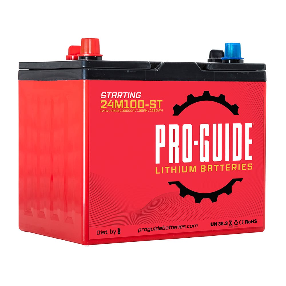 Pro-Guide Qualifies for Free Shipping Pro-Guide Signature 12v 100ah Group 24 Lithium Battery #24M100-ST