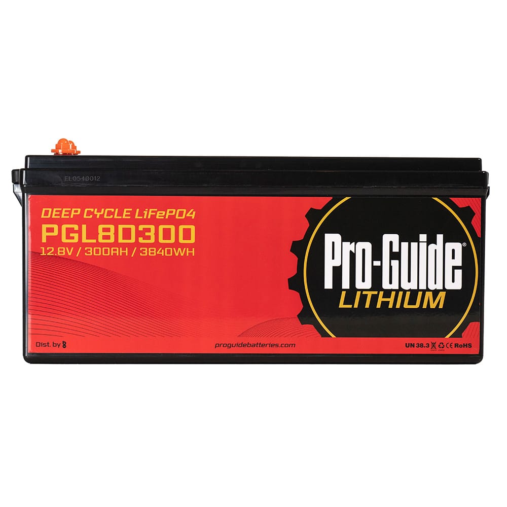 Pro-Guide Qualifies for Free Shipping Pro-Guide Signature 12v 300ah 8d Lithium Battery #8D300