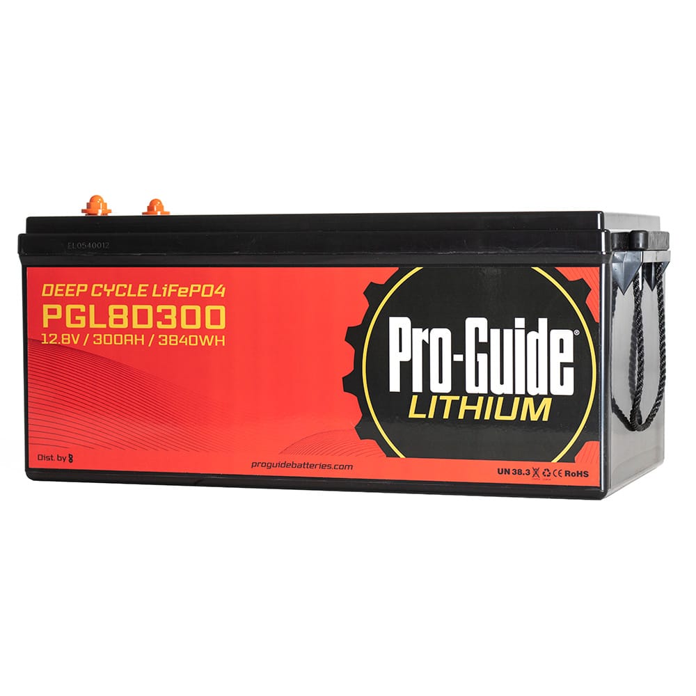 Pro-Guide Qualifies for Free Shipping Pro-Guide Signature 12v 300ah 8d Lithium Battery #8D300