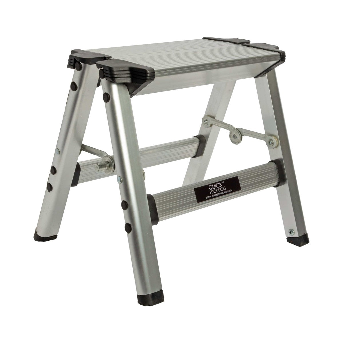 Quick Products Qualifies for Free Shipping Quick Products Slim-Profile Easy Folding One-Step Stool 200 lb Capacity #QP-FOSS
