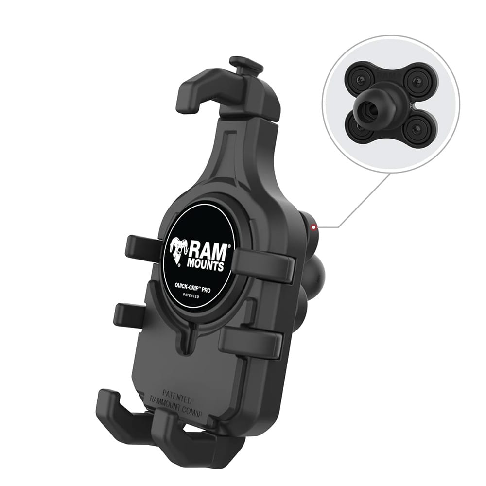 Ram Mounts Qualifies for Free Shipping RAM Quick-Grip Pro with Ball & Vibration Damper #RAM-HOL-PD5BVU