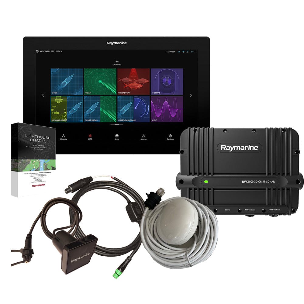 Raymarine Not Qualified for Free Shipping Raymarine Axiom XL 16 Bundle with RVX1000 LNC Chart #T70589