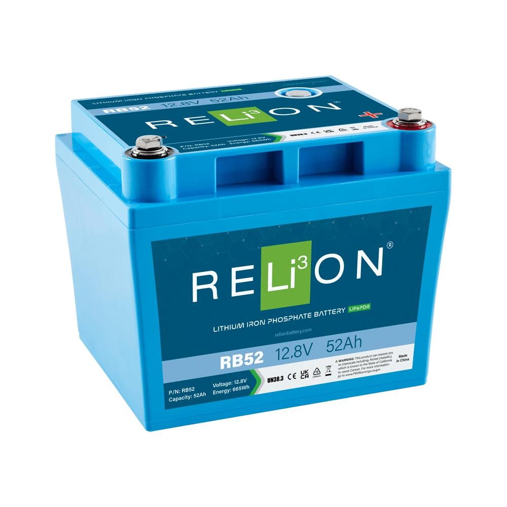 RELiON Battery Qualifies for Free Shipping RELiON Battery 12.8V 52AH 4SC LIFEPO4 #RB52