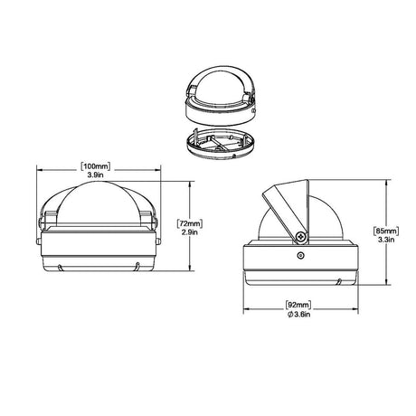 Ritchie Compass Qualifies for Free Shipping Ritchie Explorer Surface-Mount Compass White #S-53W