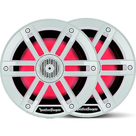 Rockford Fosgate Qualifies for Free Shipping Rockford Fosgate 6.5" Color Optix Marine 2-Way White Speaker #M1-65