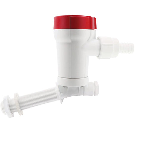 Rule Qualifies for Free Shipping Rule 1100 GPH Livewell Pump Angled Thru-Hull Inlet #605C