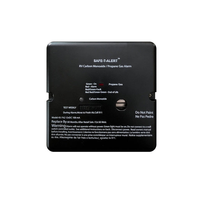 Safe-T-Alert Qualifies for Free Shipping Safe-T-Alert Alarm 12v Flush Mount LP-CO Black #70-742-P-BL