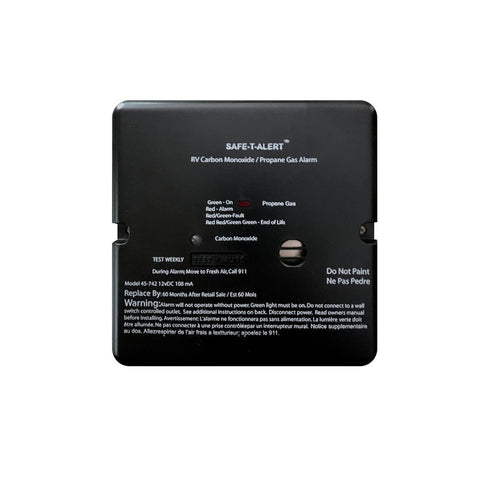 Safe-T-Alert Qualifies for Free Shipping Safe-T-Alert Alarm 12v Flush Mount LP-CO Black #70-742-P-BL