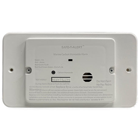 Safe-T-Alert Qualifies for Free Shipping Safe-T-Alert Carbon Monoxide Marine White Flush Mount #62-542-TR-WT-M