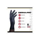 SAS Safety Qualifies for Free Shipping SAS Safety Derma-Pro Powder-Free Nitrile 5mil Black Glove M 100-Box #66542