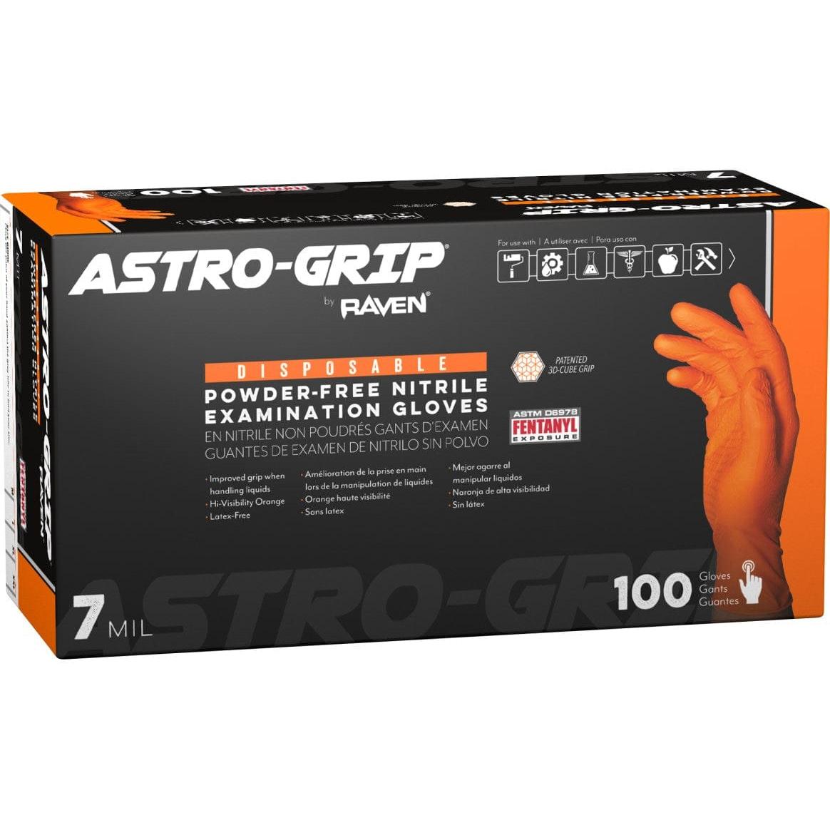 SAS Safety Qualifies for Free Shipping SAS Safety Nitrile 7mil Orange Glove L 100-Box #66473