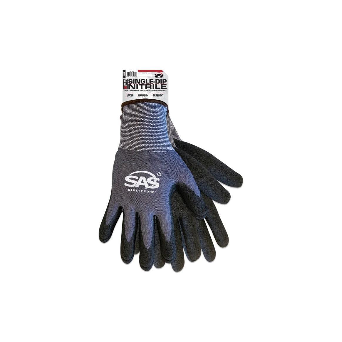 SAS Safety Qualifies for Free Shipping SAS Safety Nitrile Palm Coat Glove L Pair #640-7013
