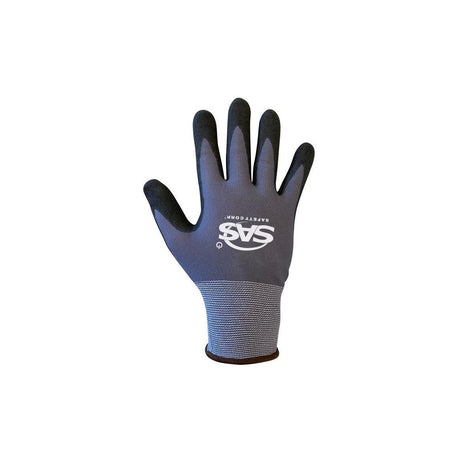 SAS Safety Qualifies for Free Shipping SAS Safety Nitrile Palm Coat Glove L Pair #640-7013