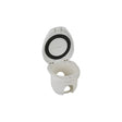 Scandvik Qualifies for Free Shipping Scandvik Cap Cup Single White Hinged Recessed #12104P