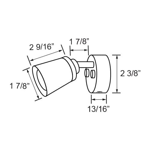 Scandvik Qualifies for Free Shipping Scandvik Reading Touch/Dimming Light White/Blue Light & Black Housing #41770P