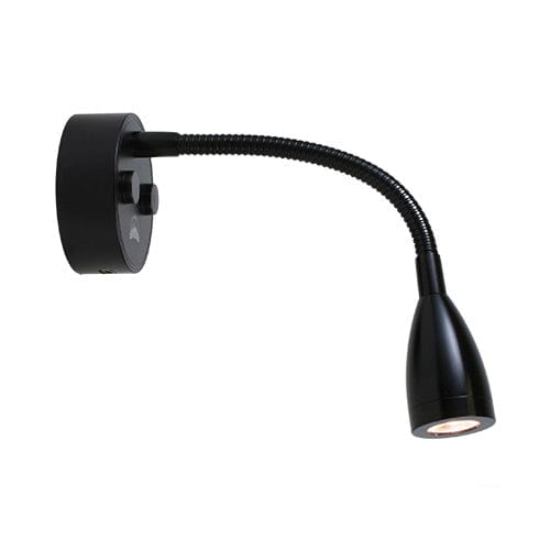 Scandvik Qualifies for Free Shipping Scandvik Reading Touch Light Gooseneck White/Blue Light & Black Housing #41776P