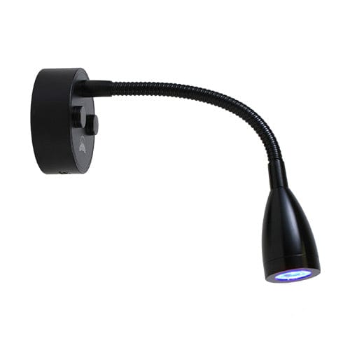 Scandvik Qualifies for Free Shipping Scandvik Reading Touch Light Gooseneck White/Blue Light & Black Housing #41776P