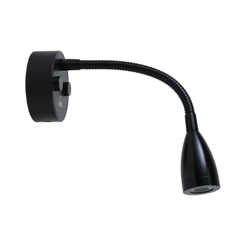 Scandvik Qualifies for Free Shipping Scandvik Reading Touch Light Gooseneck White/Blue Light & Black Housing #41776P