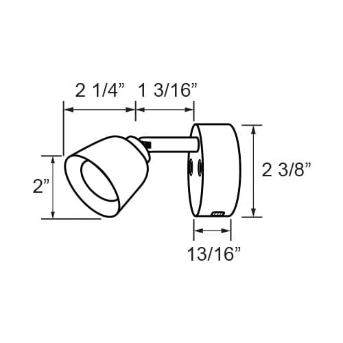 Scandvik Qualifies for Free Shipping Scandvik Reading Touch Light with Red Light Black Housing #41775P