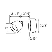 Scandvik Qualifies for Free Shipping Scandvik Reading Touch Light with Red Light Black Housing #41775P