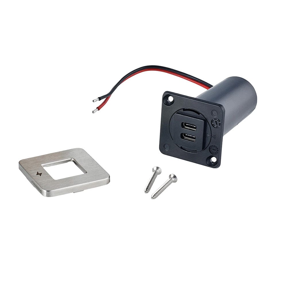 Scanstrut Qualifies for Free Shipping Scanstrut Tile USB-C/USB-C Interior Charger Socket 12/24v #SC-TILE-21